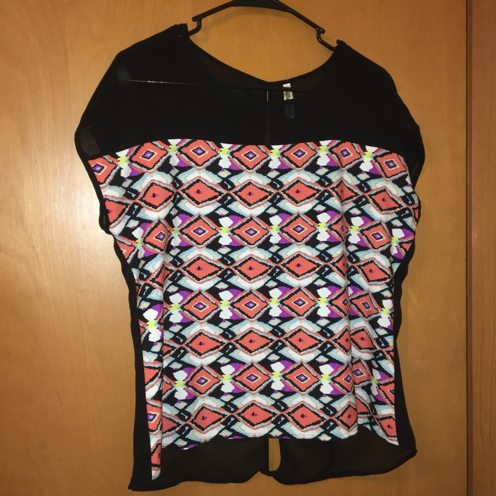Live4Truth sheer patterned top